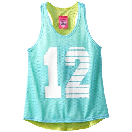 Derek Heart Girl 7-16 Reversible Mesh Tank