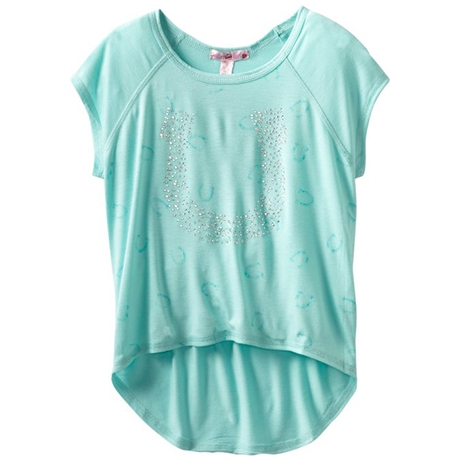 Sugartart Love Girls 7-16 Knit Top With Horseshoe