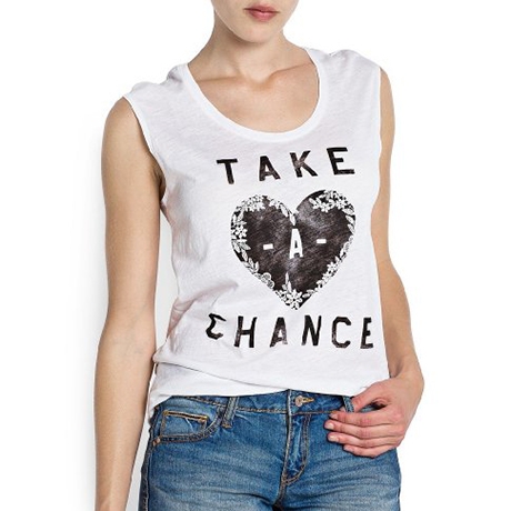 Mango Women's Typographic Print T-Shirt