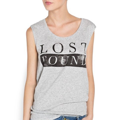 Mango Women's Typographic Print T-Shirt