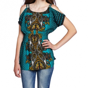 My Michelle Juniors Cold Shoulder Top