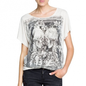 Mango Women's Typographic Print T-Shirt