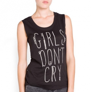 Mango Women's Typographic Print T-Shirt