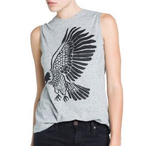 Mango Women's Eagle Print T-Shirt